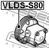 FEBEST VLDS-S80 Pulley, power steering pump